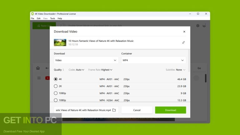 4K Video Downloader Getintopc