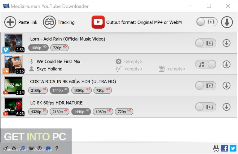 MediaHuman YouTube Downloader 2026 GetIntoPC 