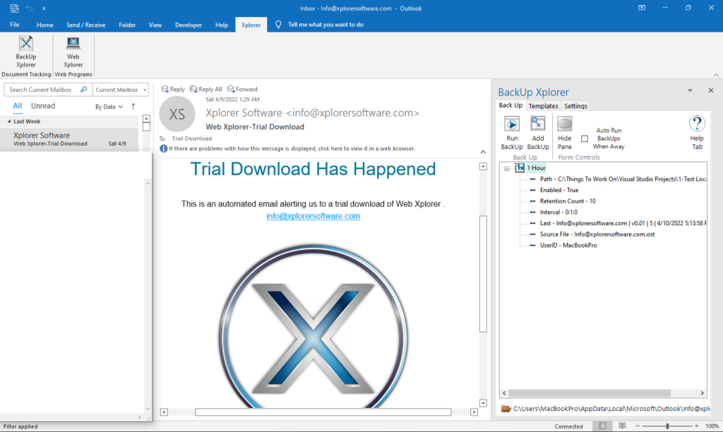 BackUp Xplorer Install 2026